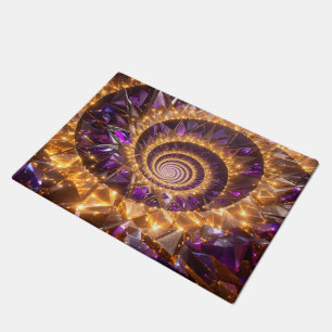 Golden Spiral Dreamscape Doormat
