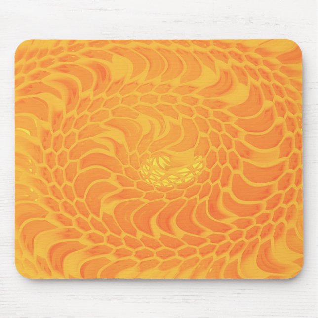 Golden Spiral Energy Mouse Pad (Front)
