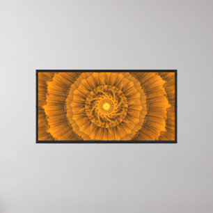 Golden Spiral Mandala Canvas Print