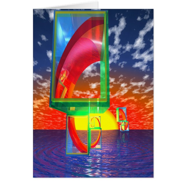 Golden Spiral Sunset Sailing (Front)