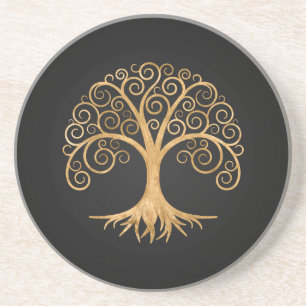 Golden Spiral Tree of Life Coaster