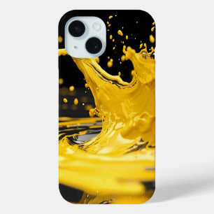 Golden Splash Dynamics iPhone Case