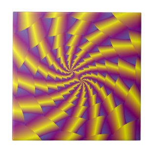 Golden Spring Spiral tile