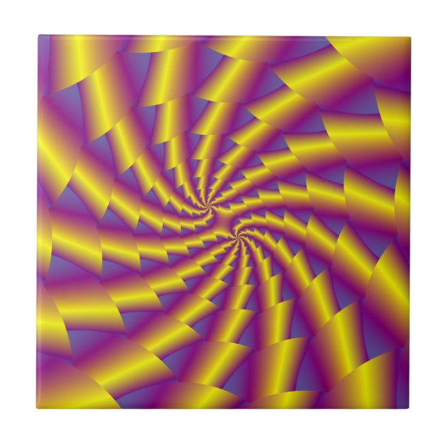 Golden Spring Spiral tile (Front)