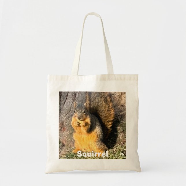 Golden Squirrel Tote Bag (Front)