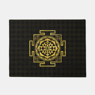 Golden Sri Yantra / Sri Chakra Doormat