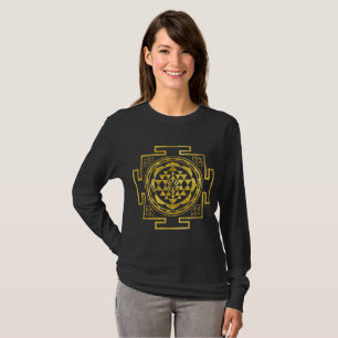 Golden Sri Yantra / Sri Chakra T-Shirt