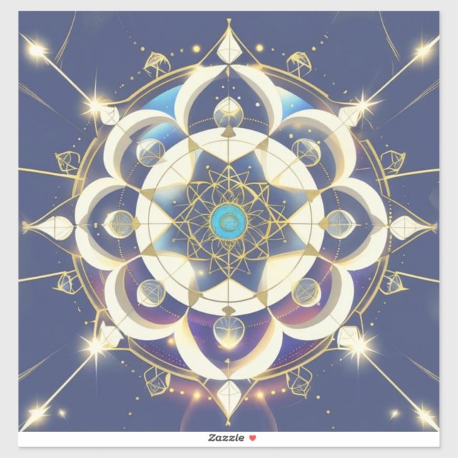 Golden Star Alignment – A Sacred Geometry Universe (Sheet)
