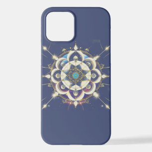 Golden Star Alignment – A Sacred Geometry Universe iPhone 12 Case