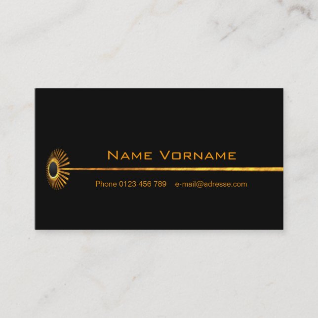 Golden Star Business Card (Front)