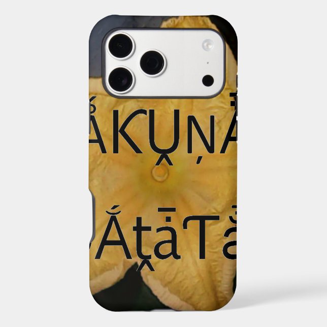 Golden Star Hakuna Matata Art Print (Back)