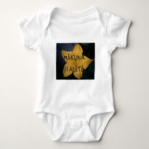 Golden Star Hakuna Matata Art Print Baby Bodysuit