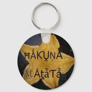Golden Star Hakuna Matata Art Print Keychain