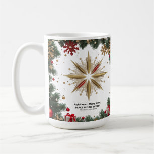 Golden Star Joyful Merry Mind Classic Mug 15 oz