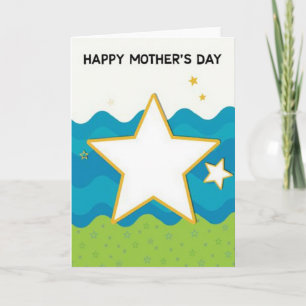 Golden Star Mothers Day Card