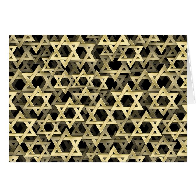 Golden Star Of David (Front Horizontal)