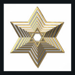 Golden Star of David Poster<br><div class="desc">Golden Star of David

Feel free to add your own words and/or pictures to this item via Zazzle's great customization tools.  This design also available on dozens of other products. Thanks for stopping by! God bless!</div>