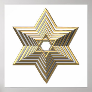 Golden Star of David Poster