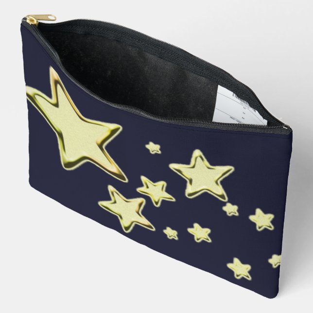 Golden Starburst Accessory Pouch (Open)