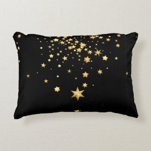 Golden Stars Accent Pillow