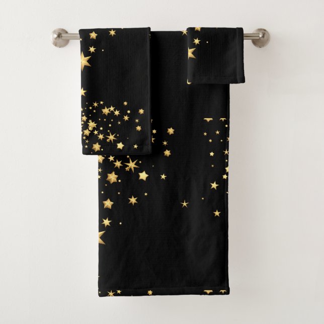 Golden Stars Bath Towel Set (Insitu)