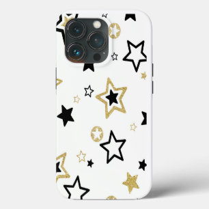 Golden Stars Classy iPhone 13 Pro Case