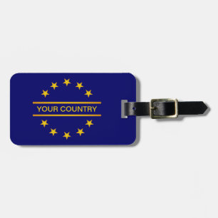 Golden Stars (EU) custom luggage tag