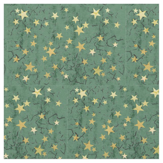 Golden Stars Fabric (Close Up)