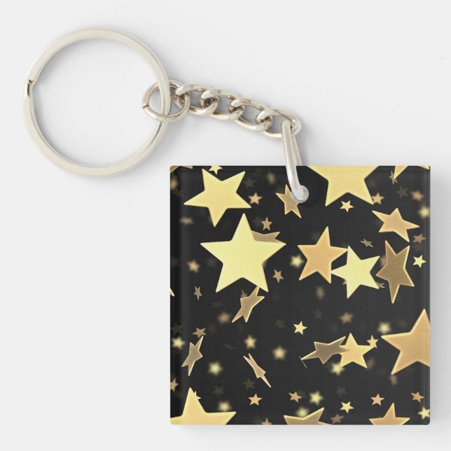 Golden Stars Key Chain (Front)