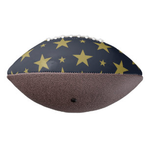 Golden Stars on Navy Blue – Elegant and Timeless Football