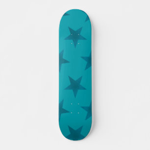Golden Stars Pattern 15 Skateboard