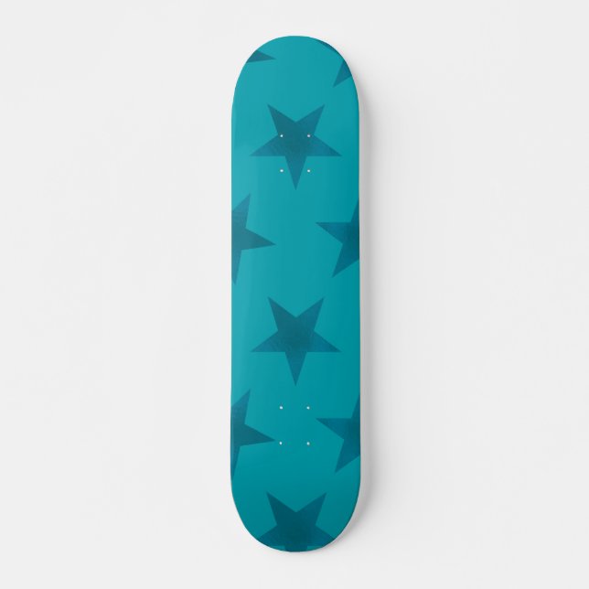Golden Stars Pattern 15 Skateboard (Front)
