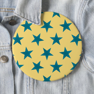 Golden Stars Pattern 18 6 Inch Round Button