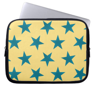 Golden Stars Pattern 18 Laptop Sleeve