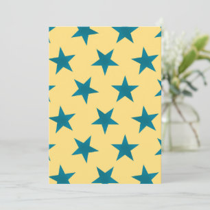 Golden Stars Pattern 18 Thank You Card