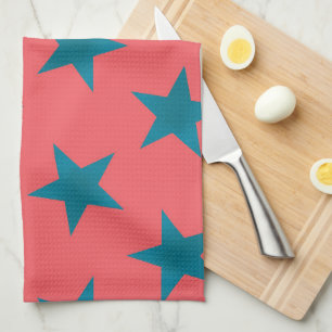 Golden Stars Pattern 19 Kitchen Towel