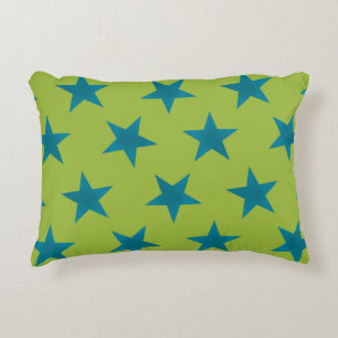 Golden Stars Pattern 20 Accent Pillow