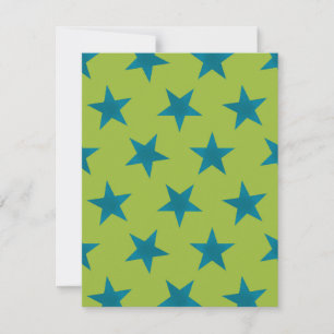 Golden Stars Pattern 20 Card