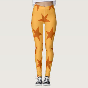 Golden Stars Pattern 2 Leggings