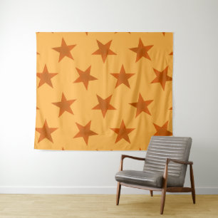 Golden Stars Pattern 2 Tapestry