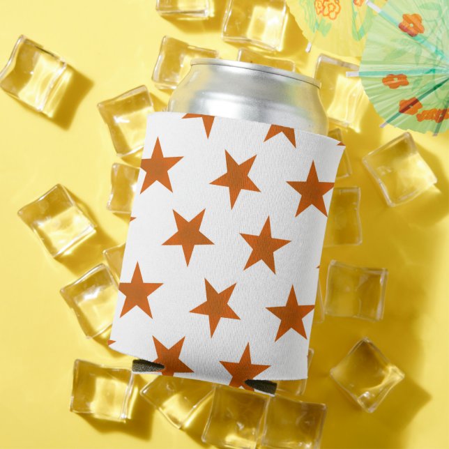 Golden Stars Pattern 6 Can Cooler (In Situ Summer)