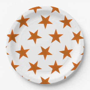 Golden Stars Pattern 6 Paper Plate