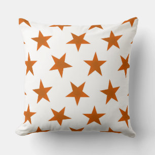 Golden Stars Pattern 6 Throw Pillow