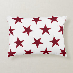 Golden Stars Pattern 7 Accent Pillow