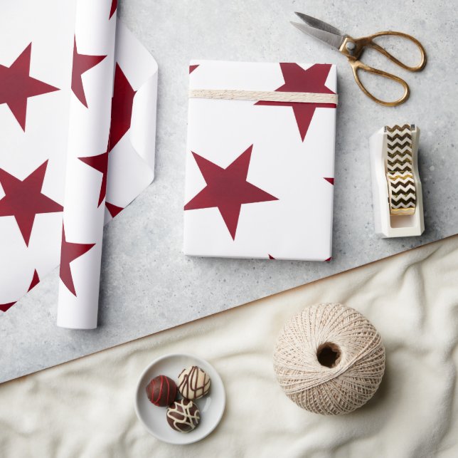 Golden Stars Pattern 7 Wrapping Paper (Crafts)