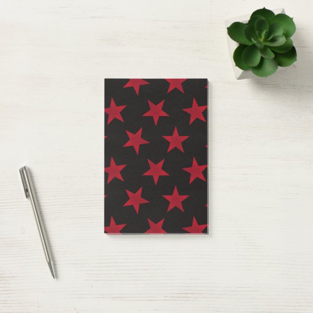 Golden Stars Pattern 8 Post-it Notes (Office)