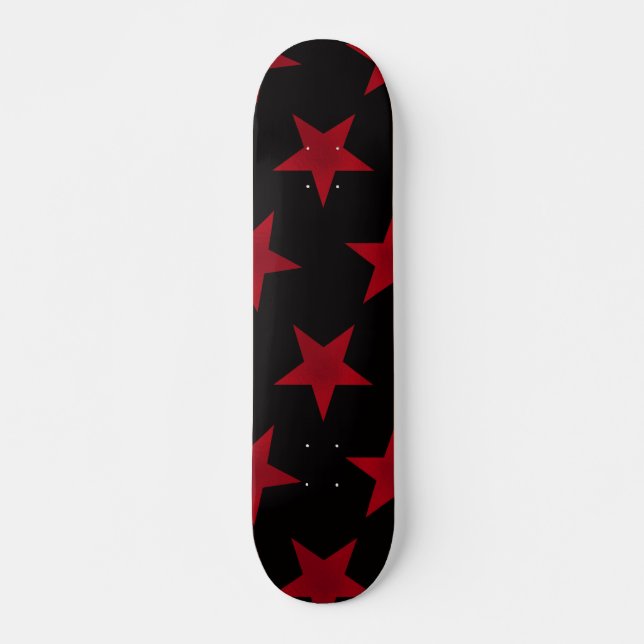 Golden Stars Pattern 8 Skateboard (Front)