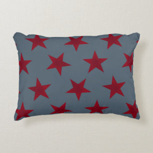 Golden Stars Pattern 9 Accent Pillow