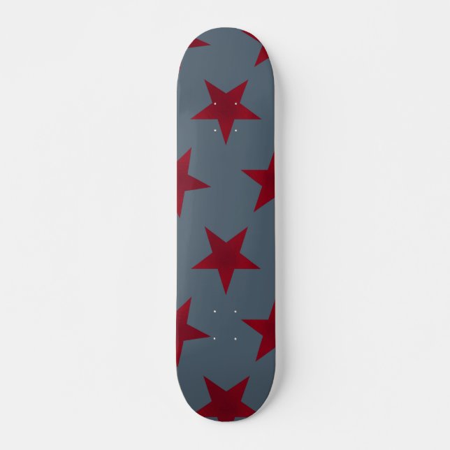Golden Stars Pattern 9 Skateboard (Front)