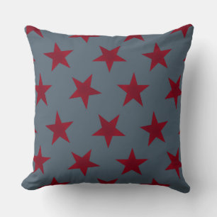 Golden Stars Pattern 9 Throw Pillow
